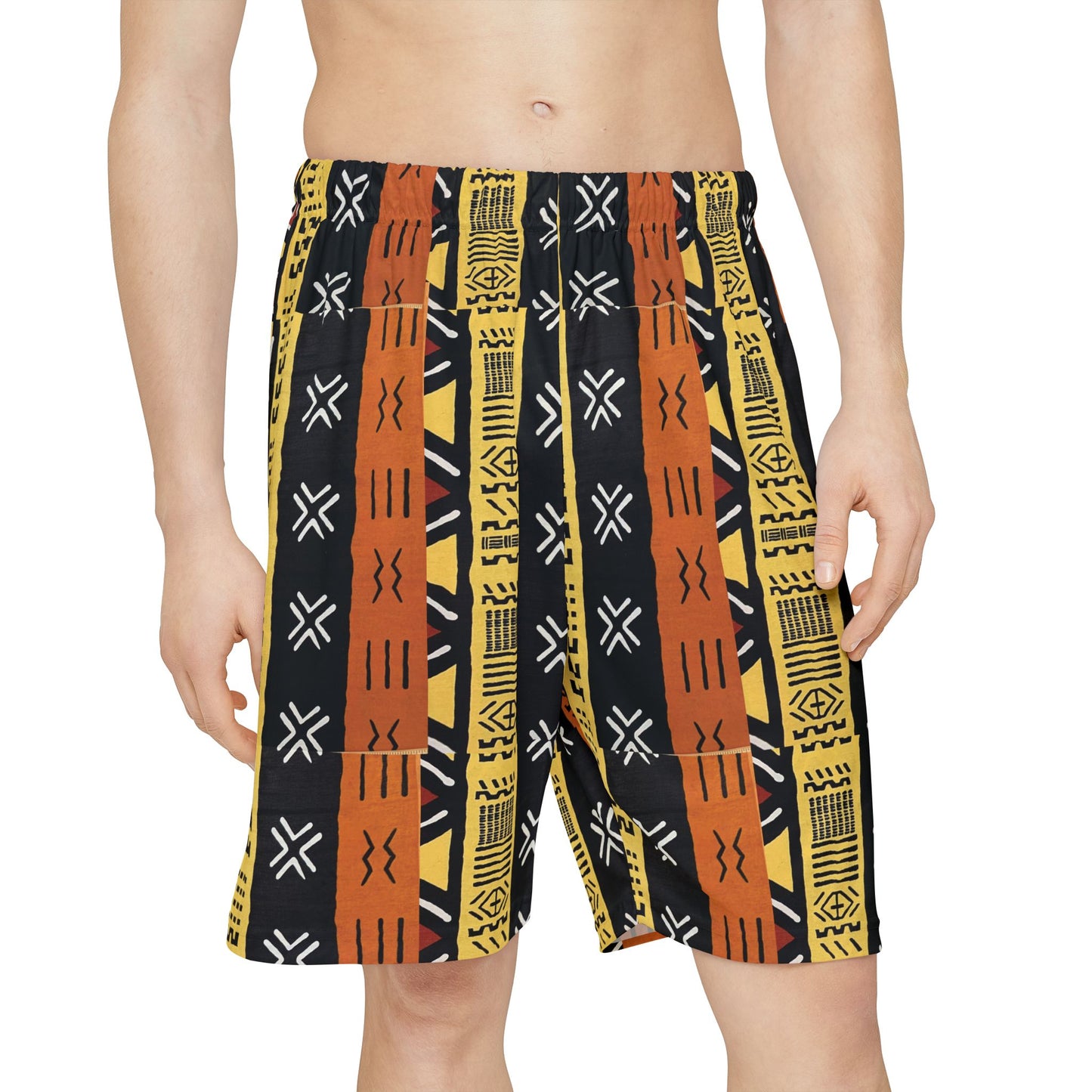 Freedom Culture Men’s Mud Cloth Print Sports Shorts