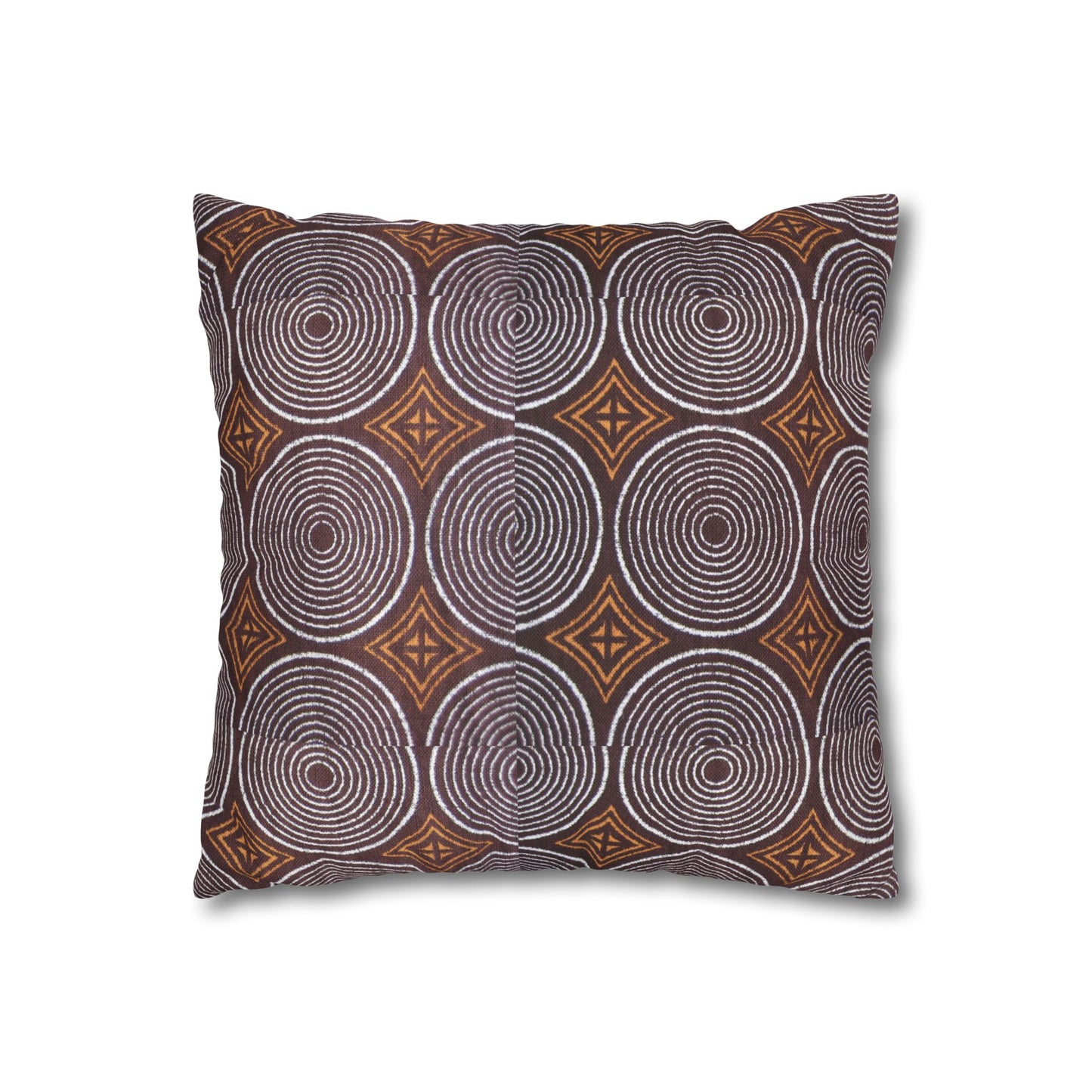 Freedom Culture Circle Print Square Pillow Case