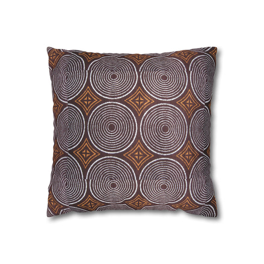 Freedom Culture Circle Print Square Pillow Case