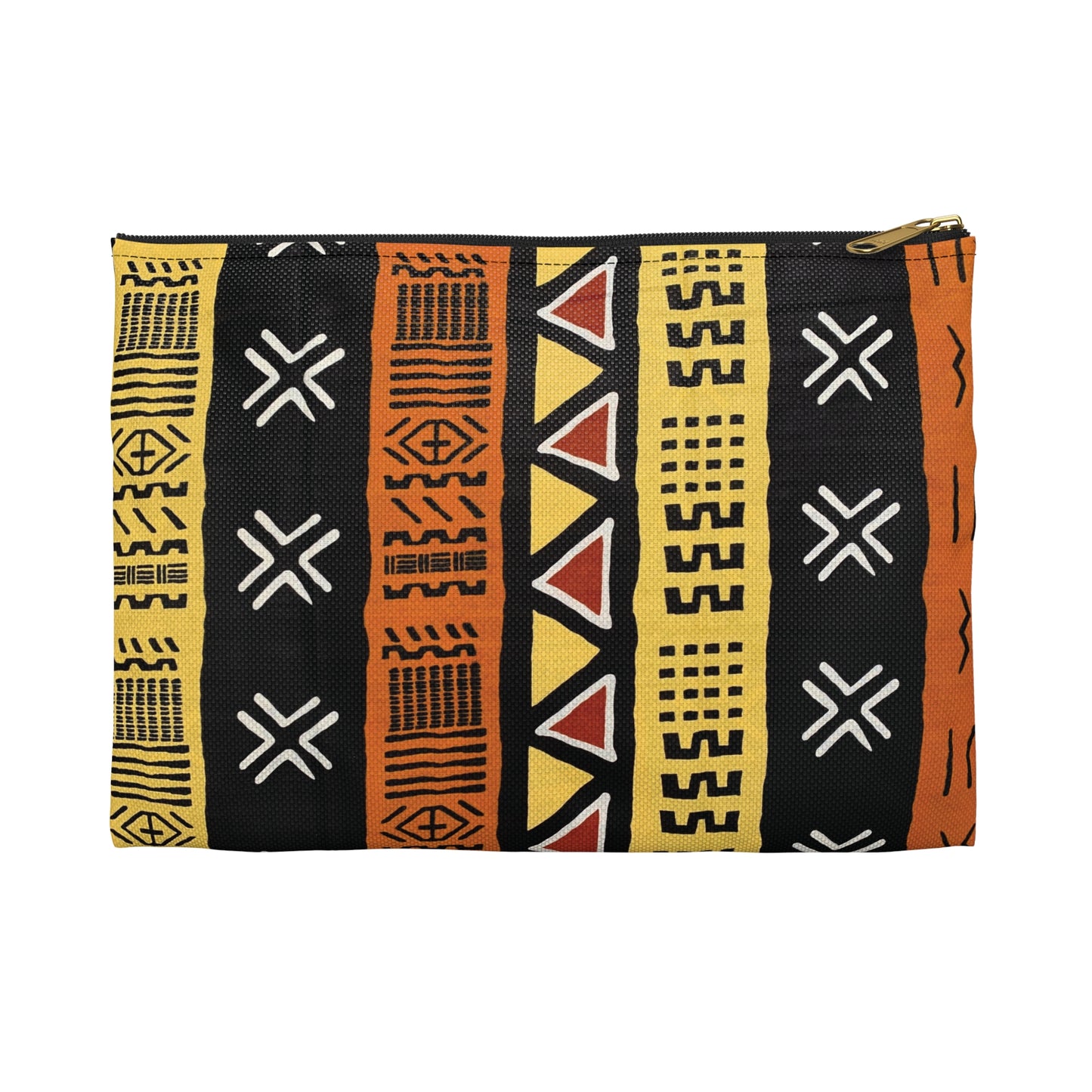 Mud Cloth Print Accessory Pouch