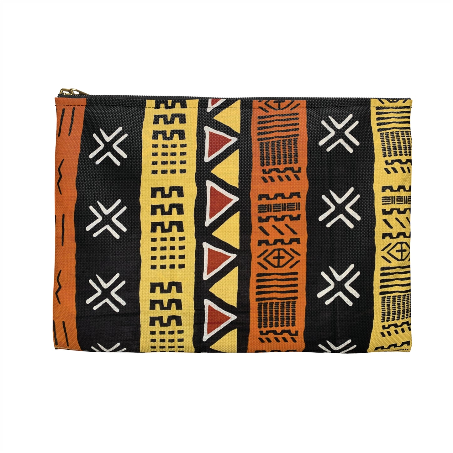 Mud Cloth Print Accessory Pouch