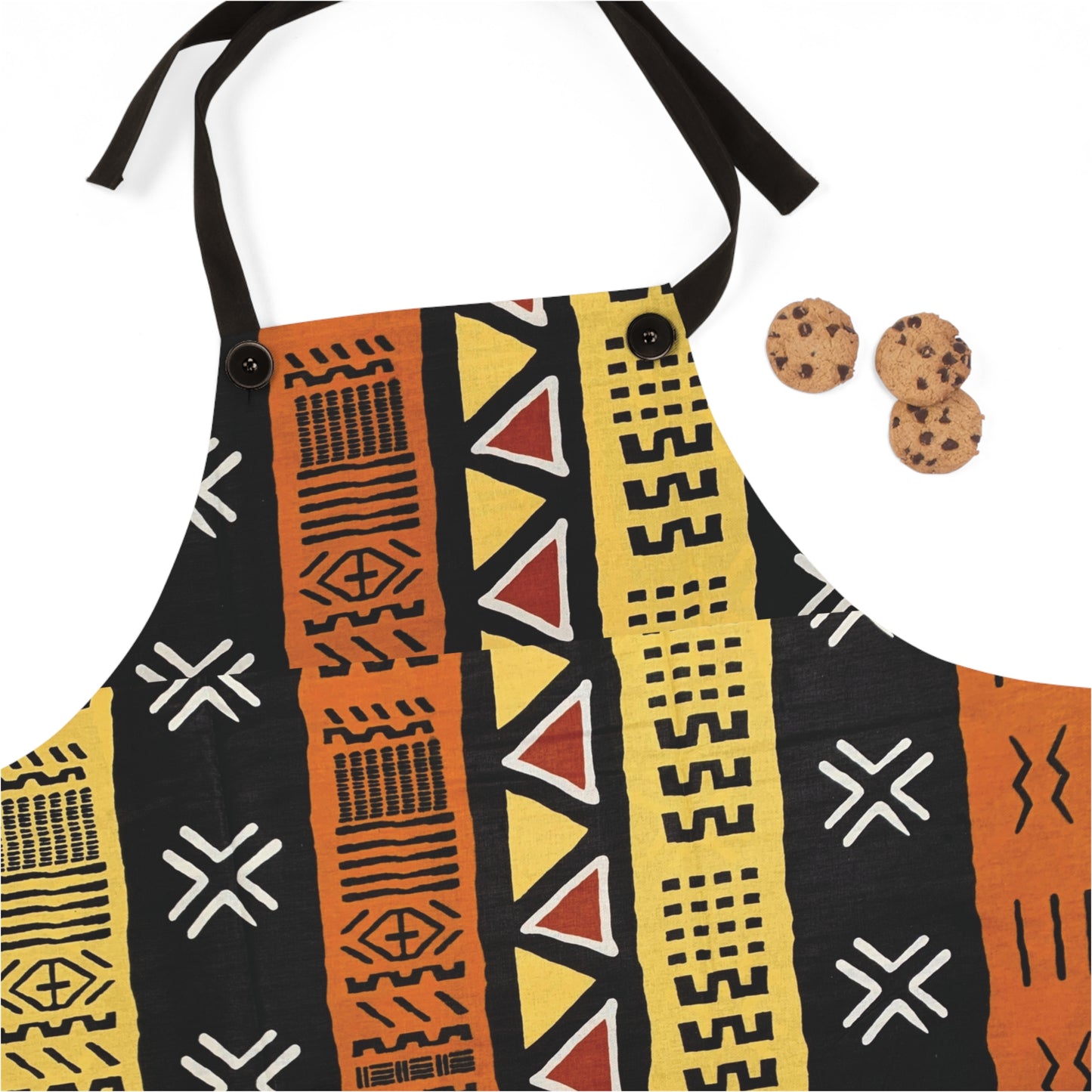 Mud Cloth Print Apron