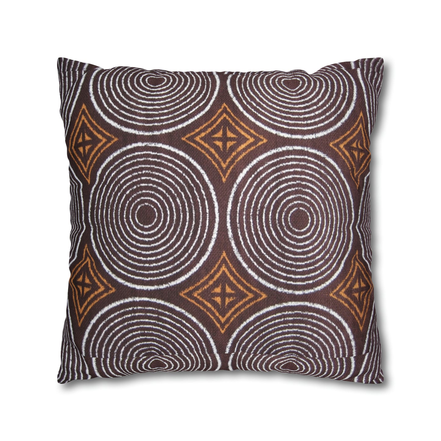 Freedom Culture Circle Print Square Pillow Case