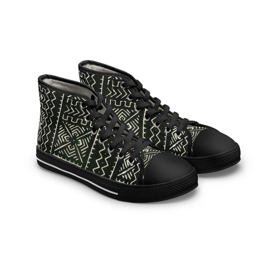 Freedom Culture Women's Mali Mud Cloth Print High Top Sneakers