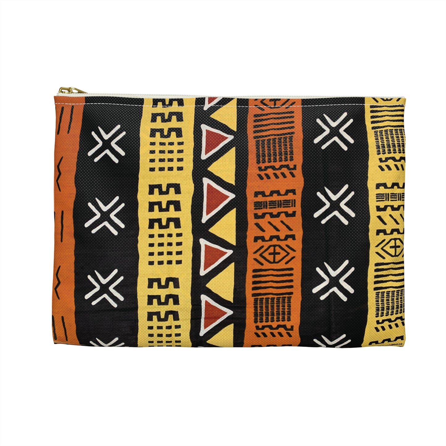 Mud Cloth Print Accessory Pouch