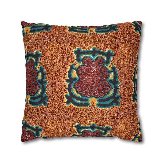 "Gongo" Print Square Pillow Case