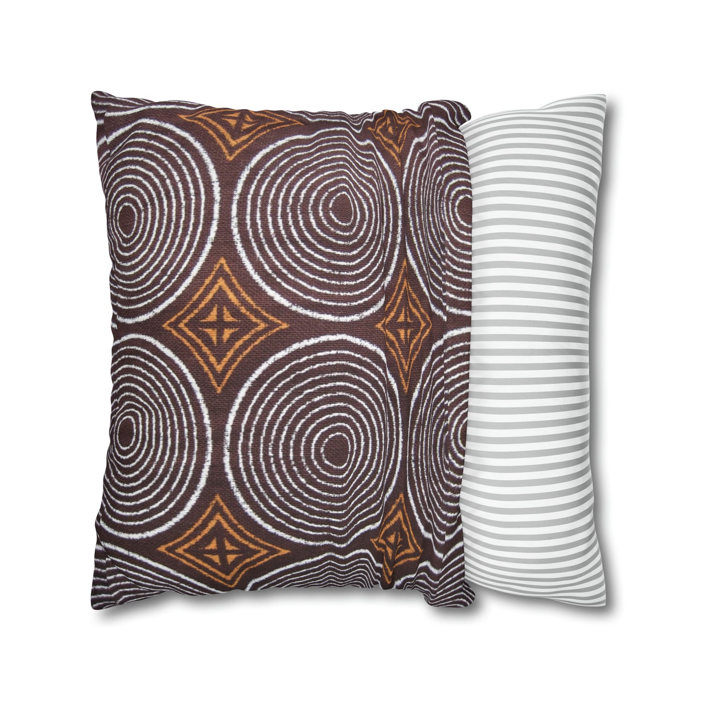 Freedom Culture Circle Print Square Pillow Case