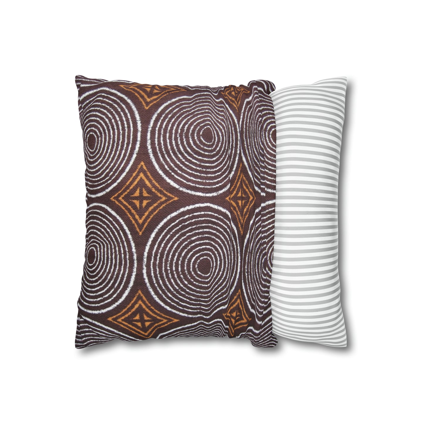 Freedom Culture Circle Print Square Pillow Case