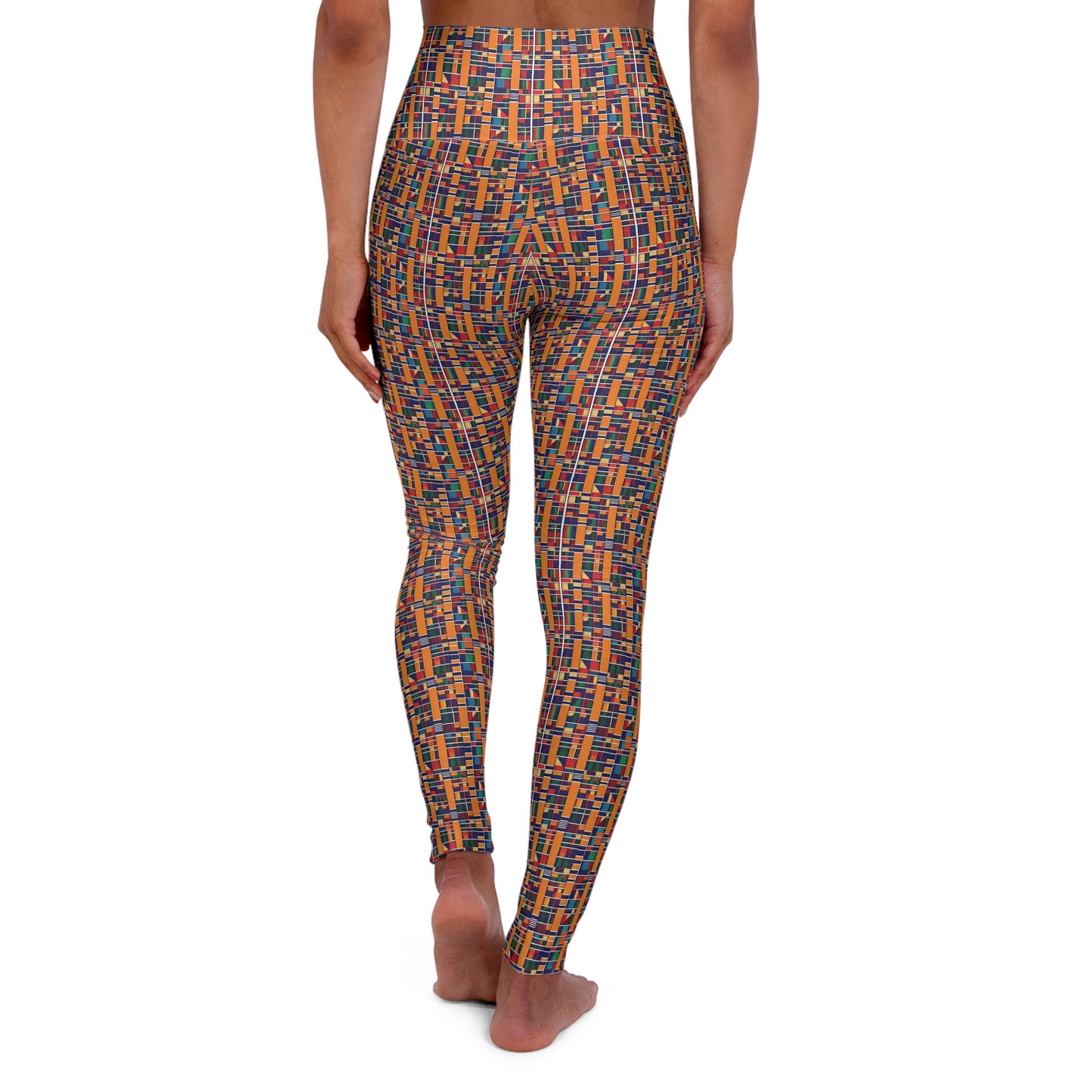 Freedom Culture High Waisted Kente Cloth Print Yoga Leggings