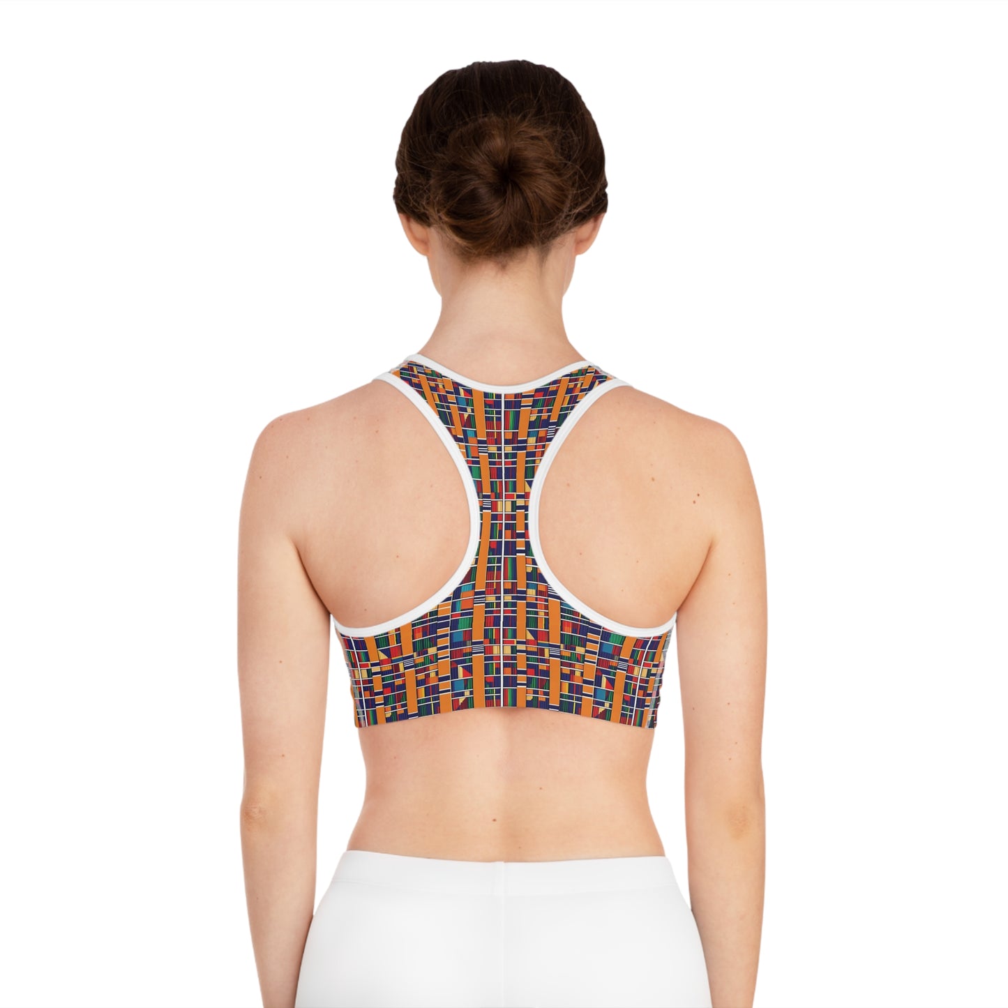 Freedom Culture (Compression Fit) Kente Print Sports Bra