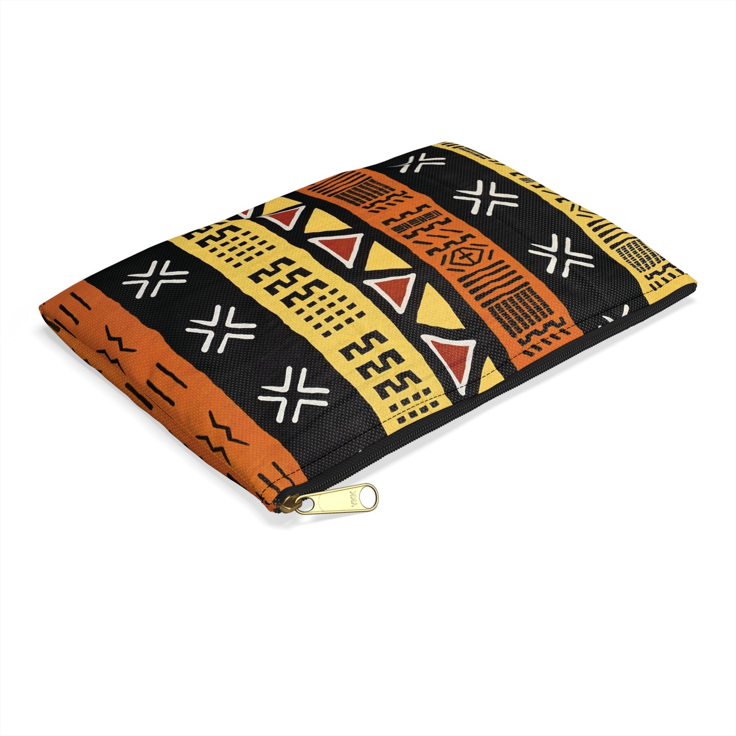 Mud Cloth Print Accessory Pouch