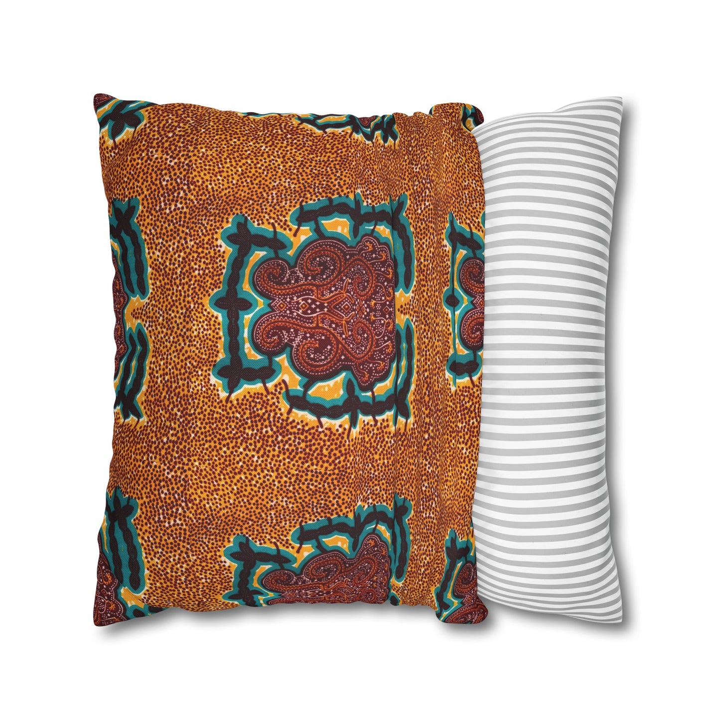 "Gongo" Print Square Pillow Case