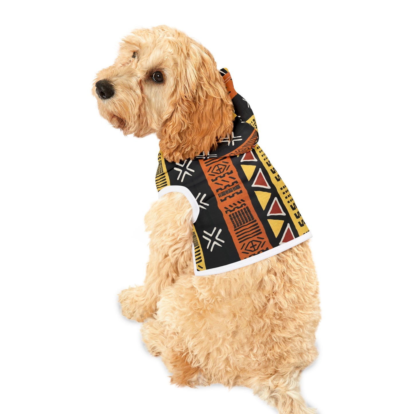 Freedom Culture Pet Hoodie (Mud Cloth Print)