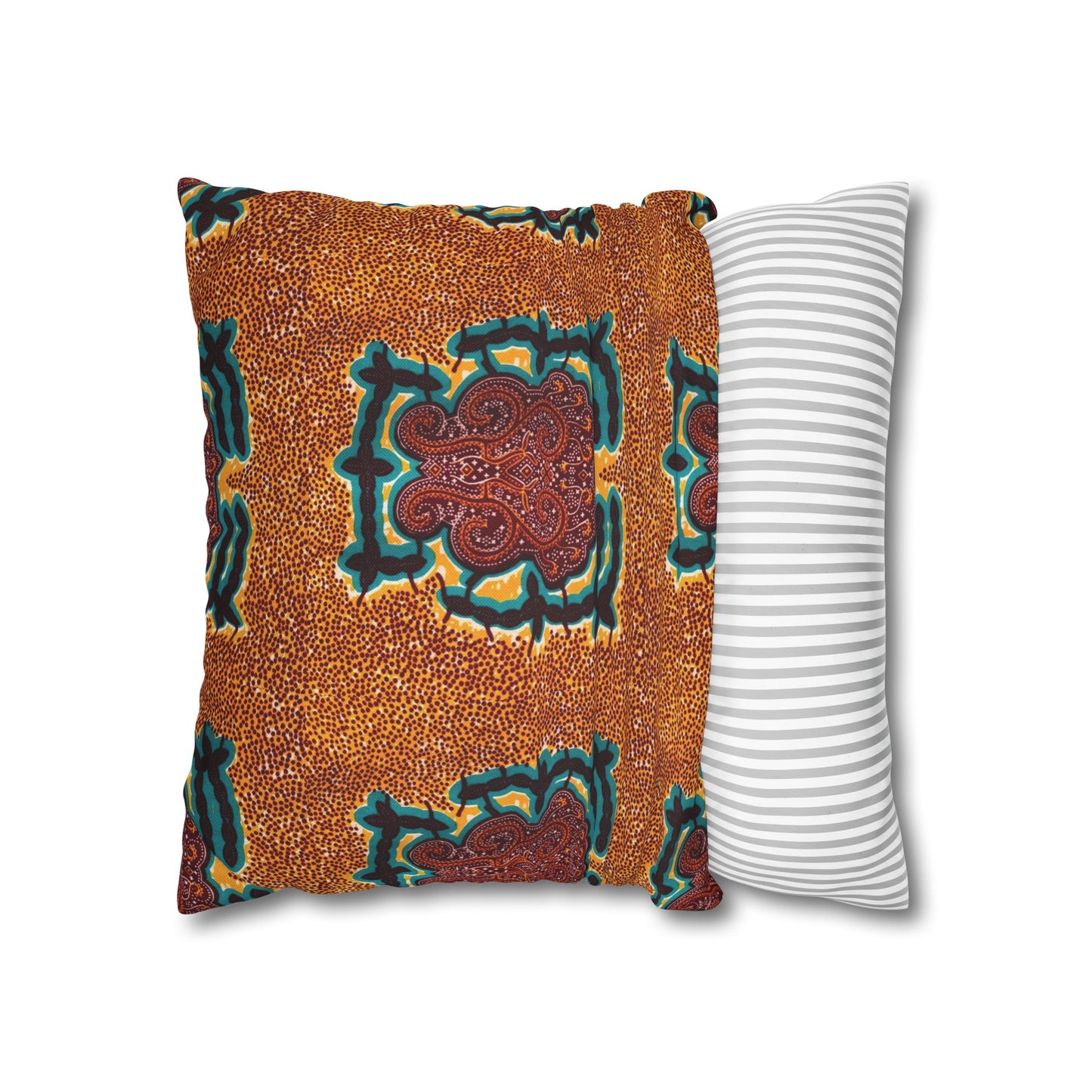 "Gongo" Print Square Pillow Case