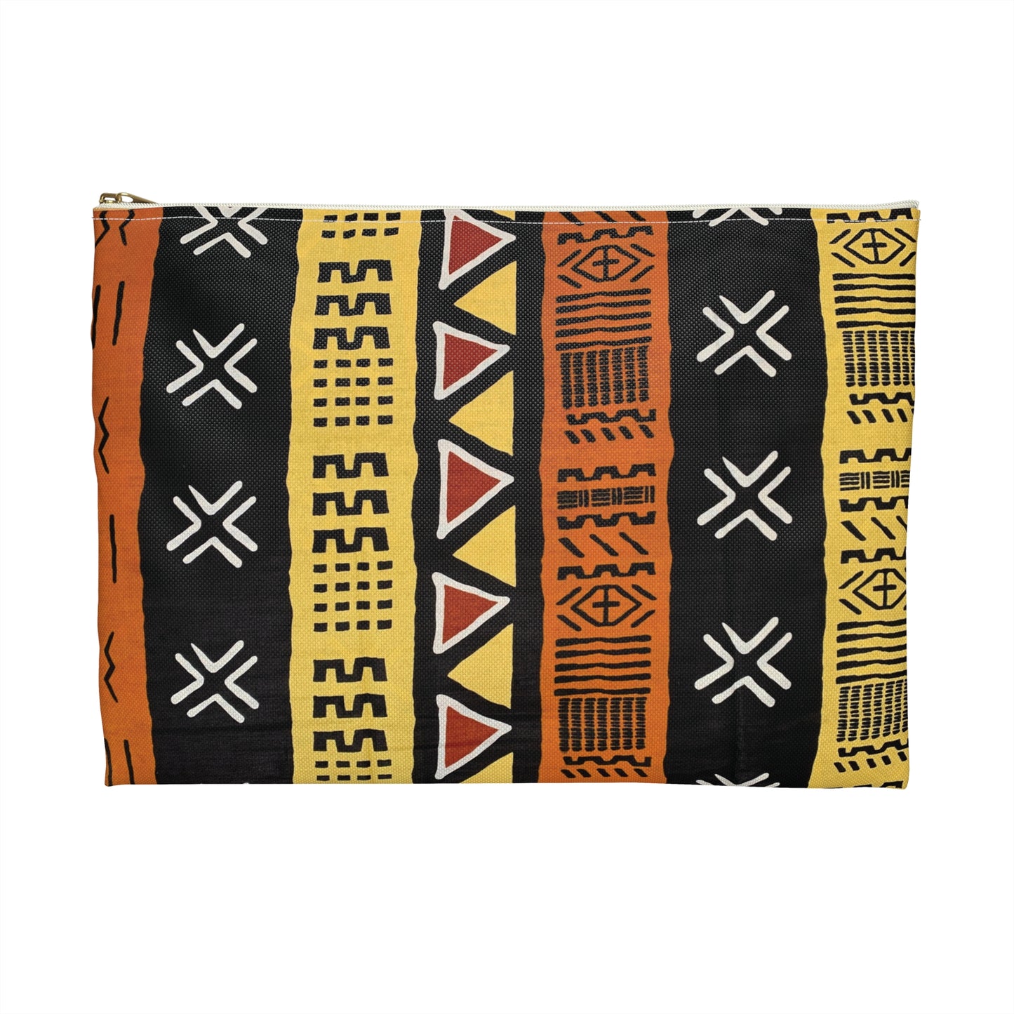 Mud Cloth Print Accessory Pouch