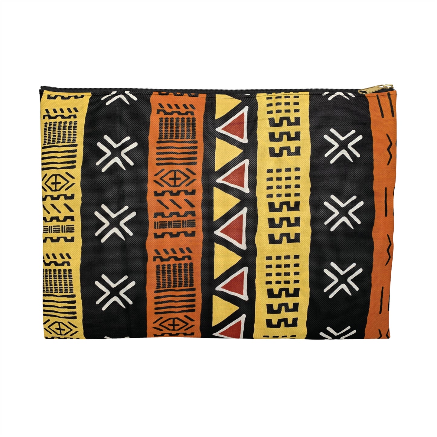 Mud Cloth Print Accessory Pouch