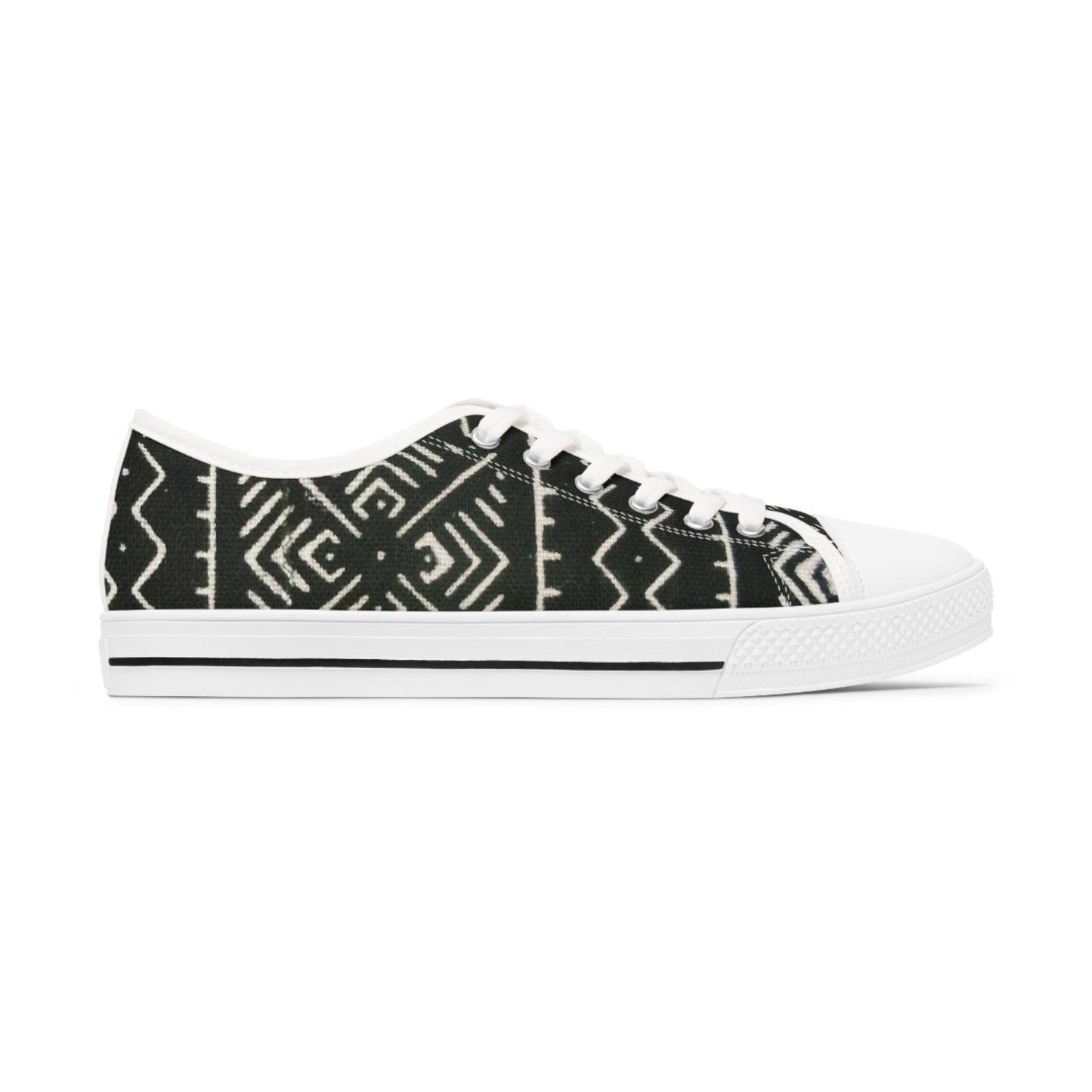 Freedom Culture Women's Low Top Mali Mud Cloth Print Sneakers