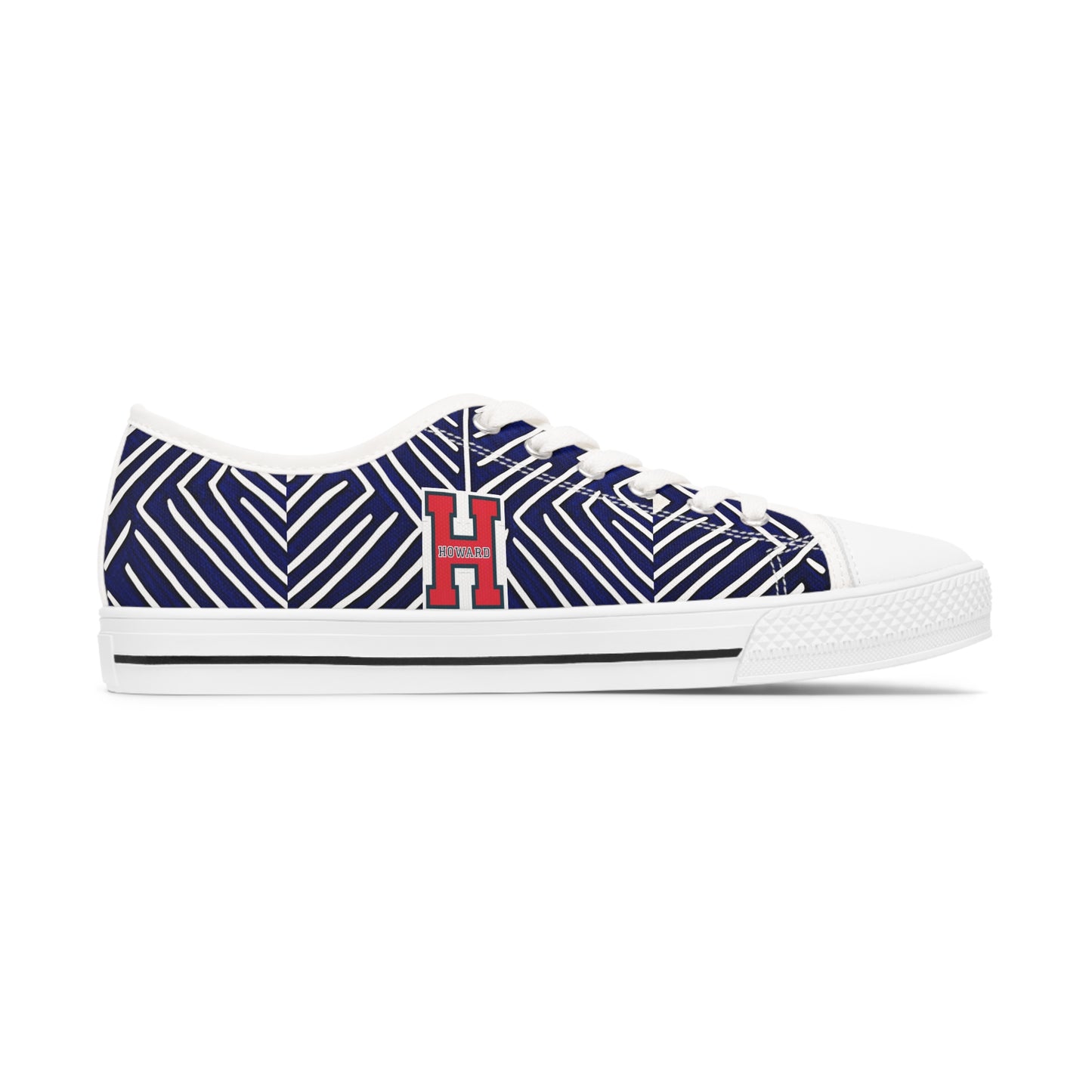 HOWARD U Freedom Culture Women's Low Top Cloth Print Sneakers