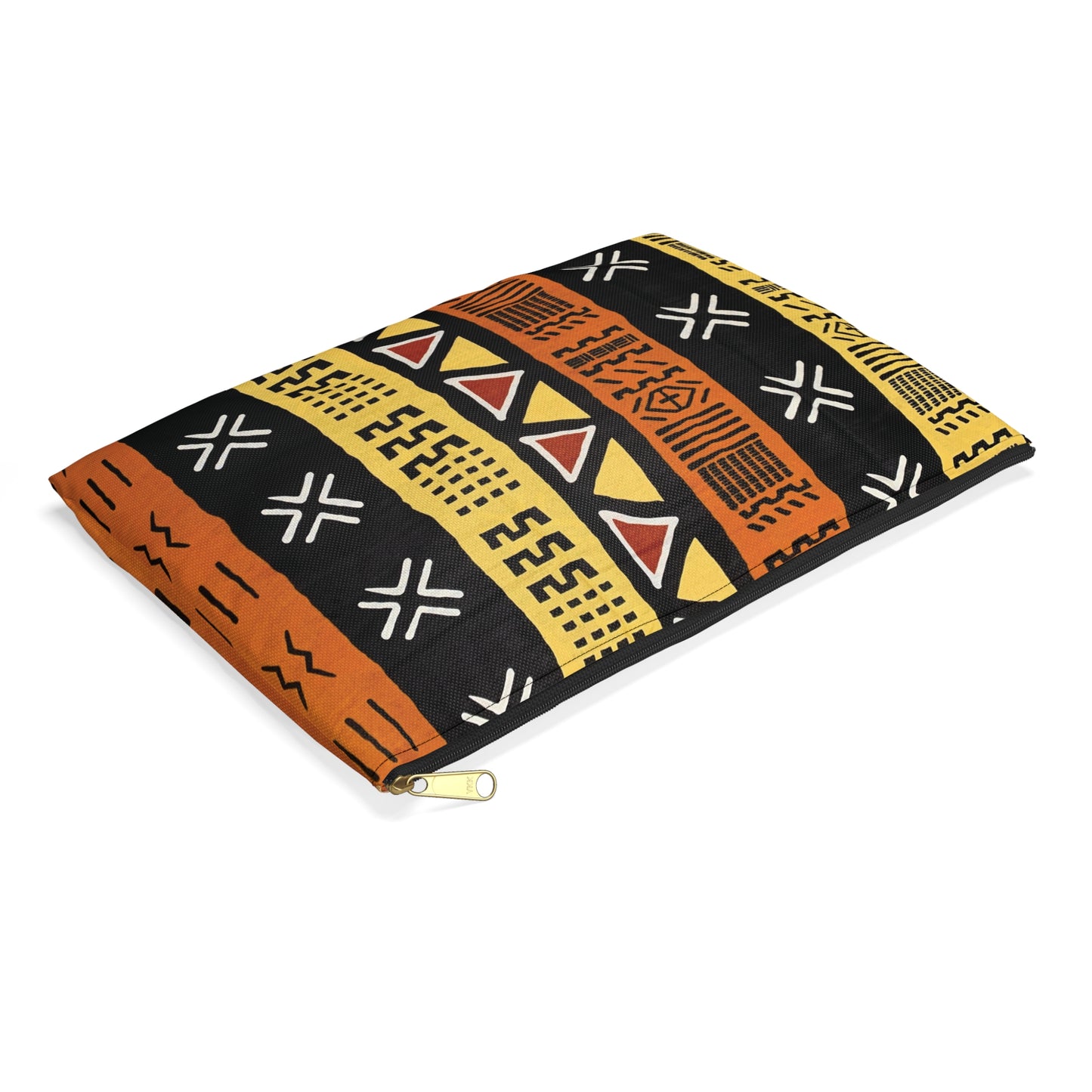 Mud Cloth Print Accessory Pouch