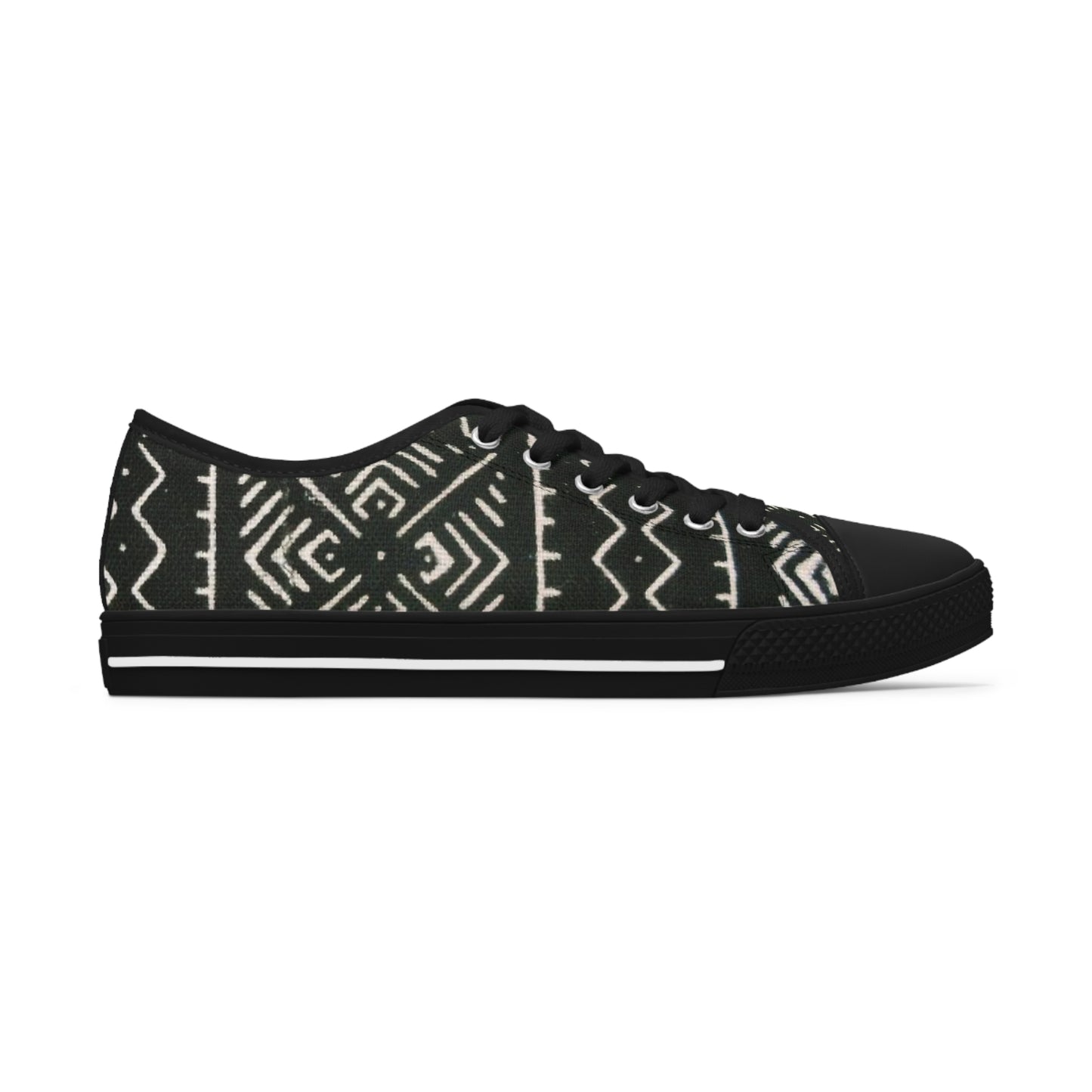 Freedom Culture Women's Low Top Mali Mud Cloth Print Sneakers