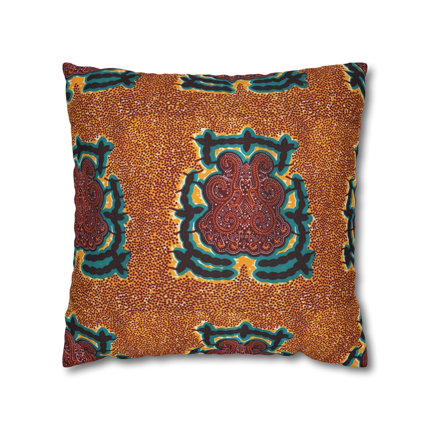 "Gongo" Print Square Pillow Case