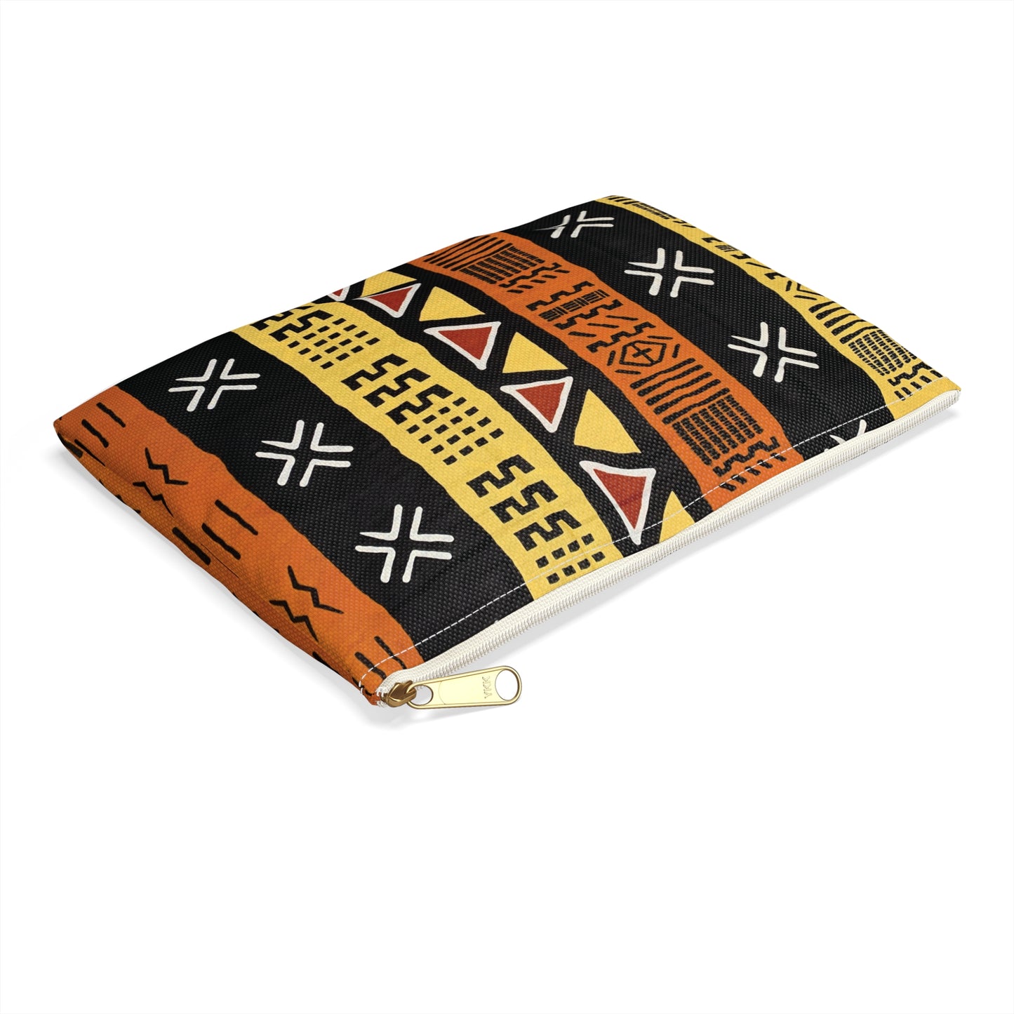 Mud Cloth Print Accessory Pouch