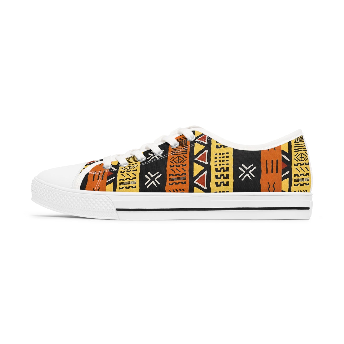 Freedom Culture Women's Low Top Mud Cloth Print Sneakers