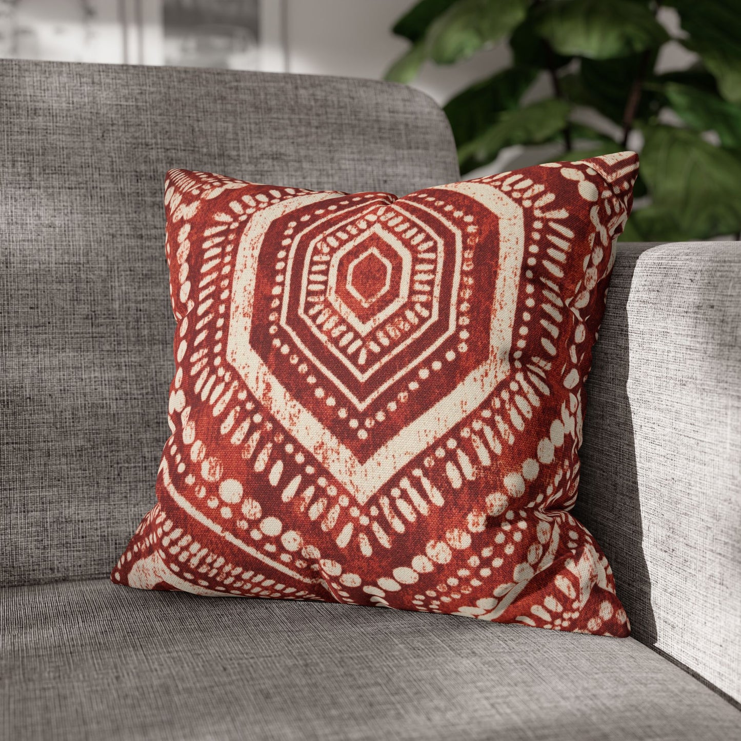 Cloth Print Square Pillow Case