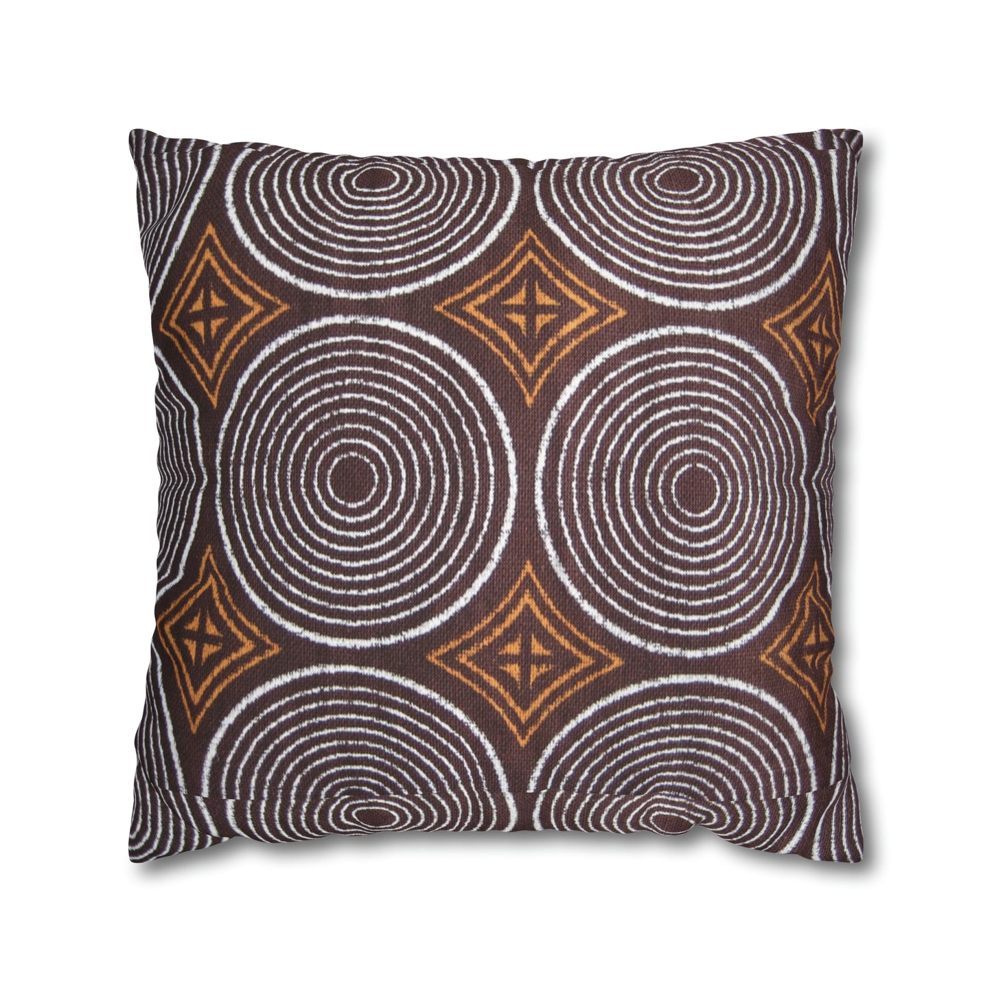 Freedom Culture Circle Print Square Pillow Case