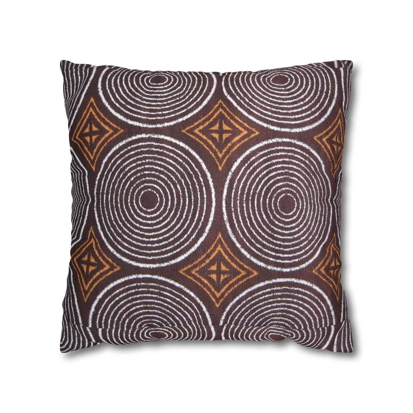 Freedom Culture Circle Print Square Pillow Case