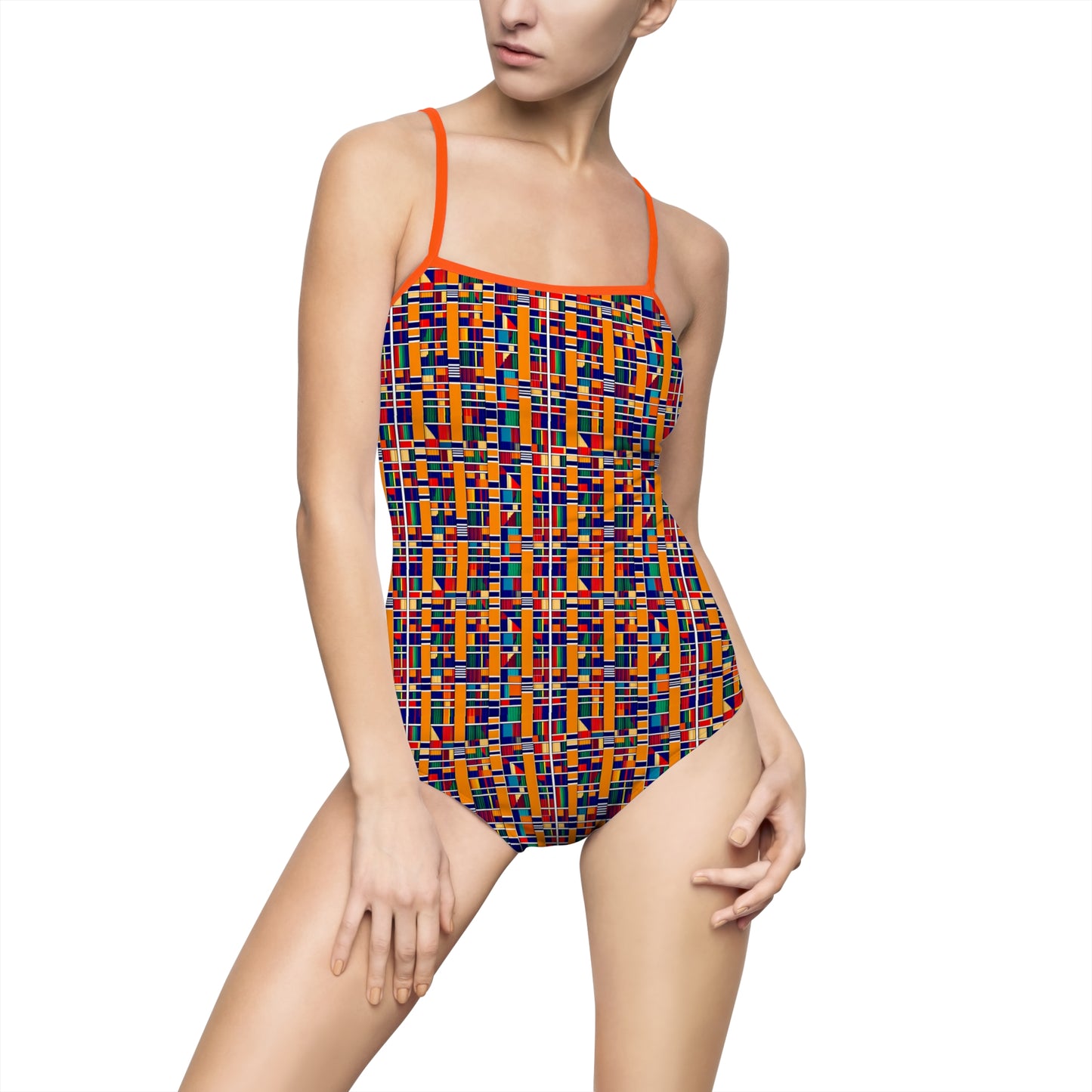 Freedom Culture Women's One-piece Kente Print Swimsuit