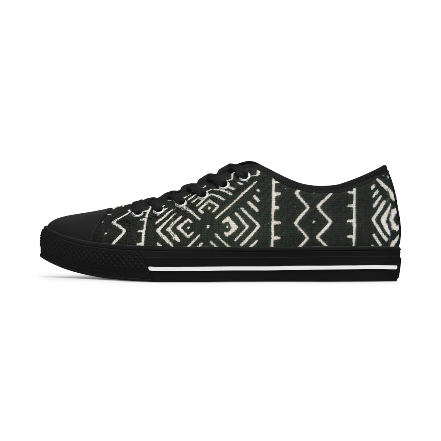 Freedom Culture Women's Low Top Mali Mud Cloth Print Sneakers