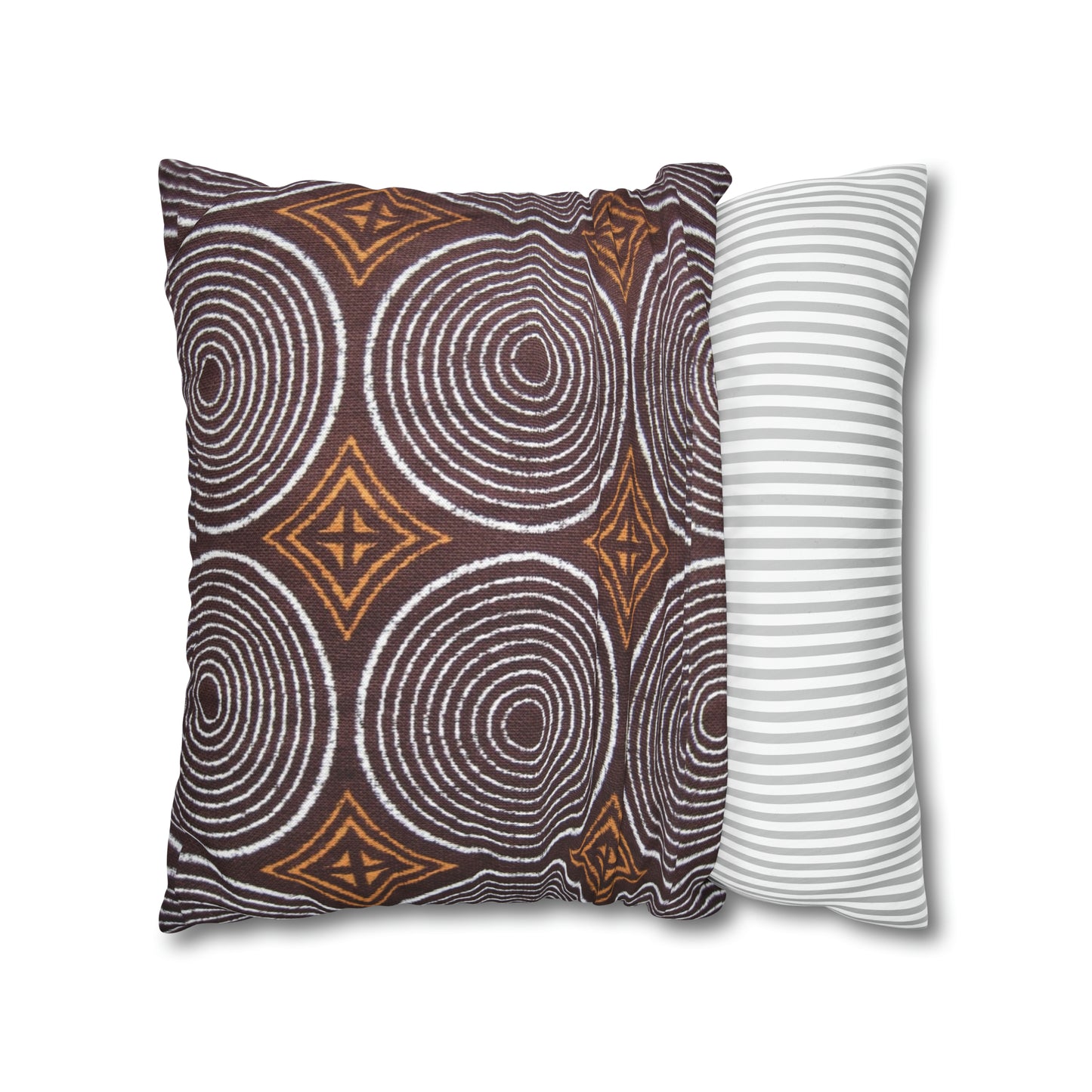 Freedom Culture Circle Print Square Pillow Case