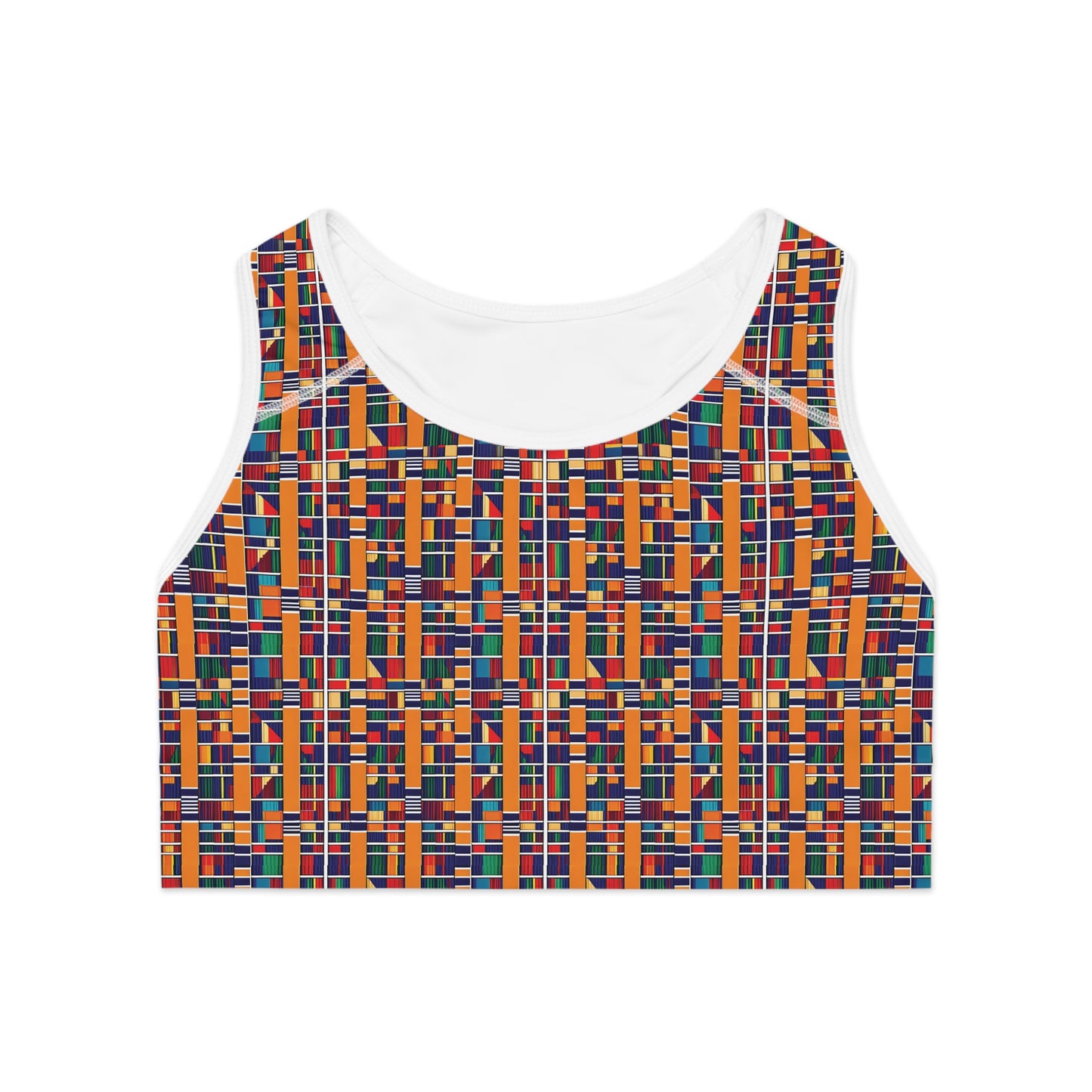 Freedom Culture (Compression Fit) Kente Print Sports Bra