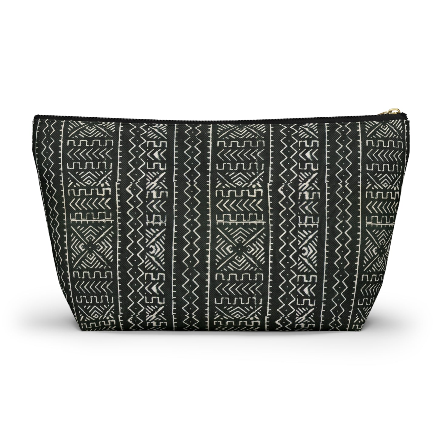 Mali Mud Cloth Print Accessory Pouch w T-bottom