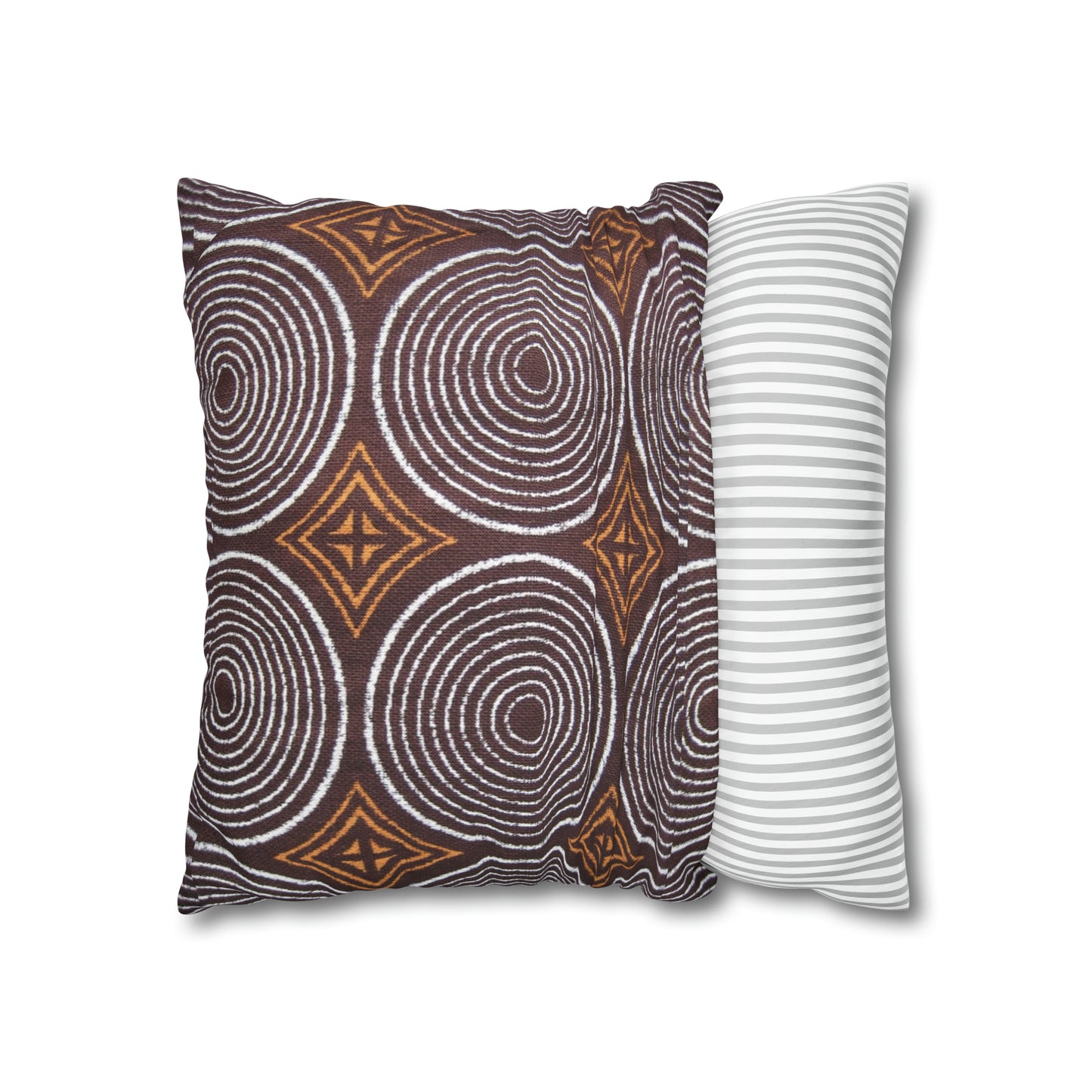 Freedom Culture Circle Print Square Pillow Case