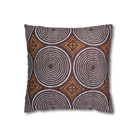 Freedom Culture Circle Print Square Pillow Case