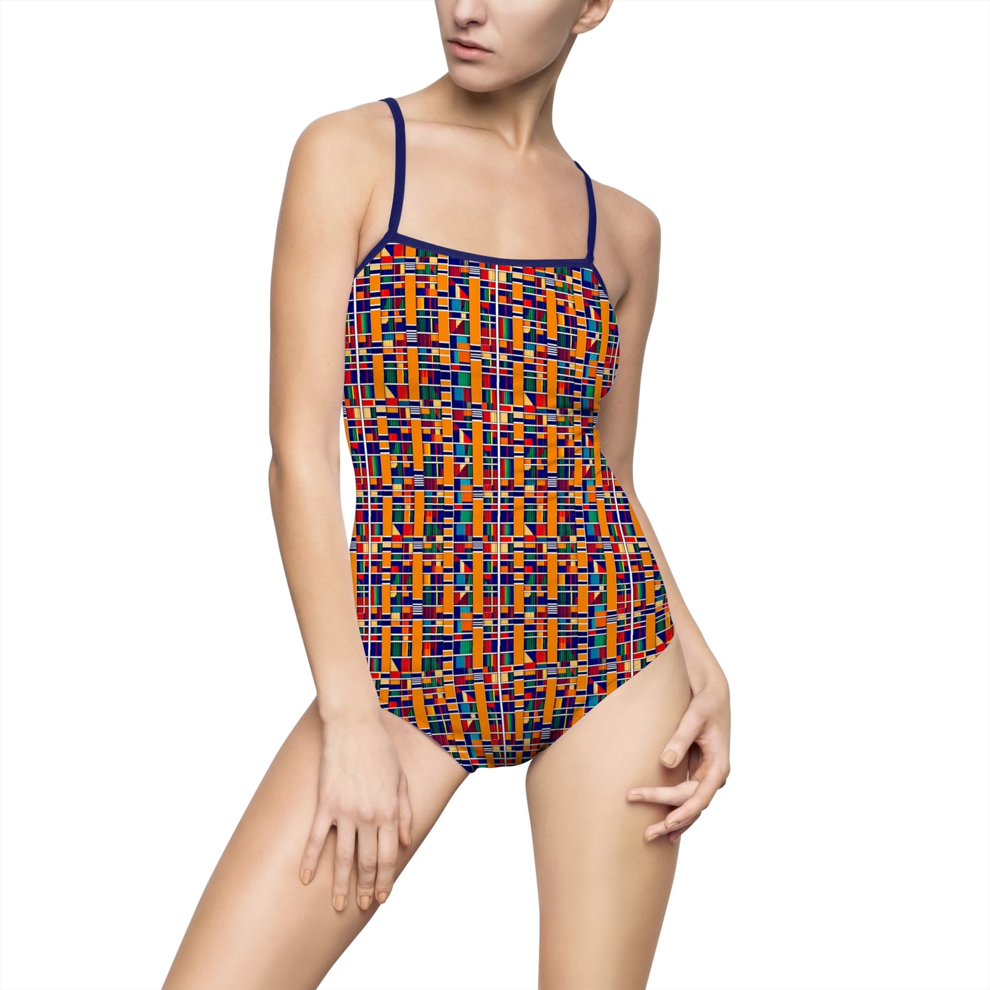 Freedom Culture Women's One-piece Kente Print Swimsuit