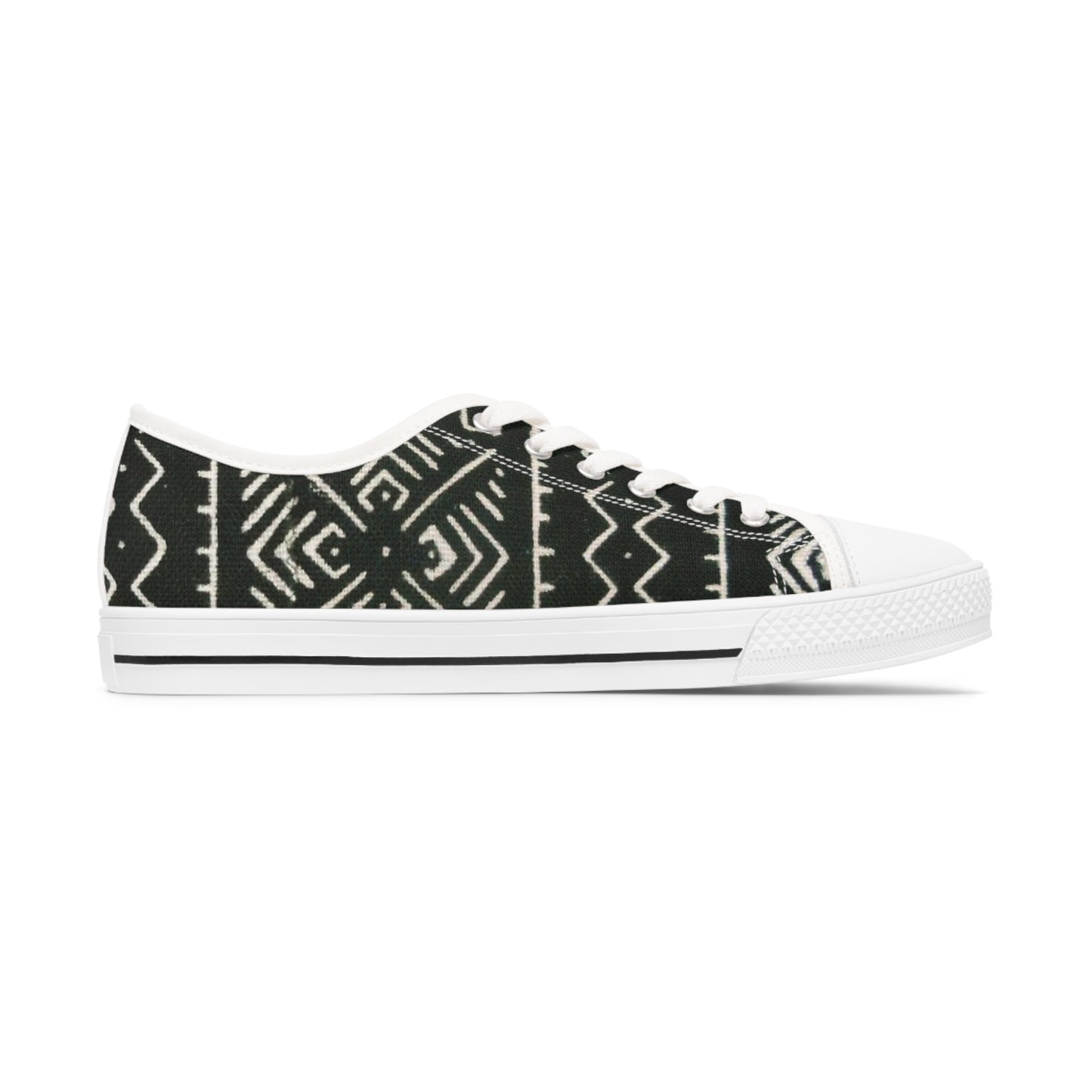 Freedom Culture Women's Low Top Mali Mud Cloth Print Sneakers