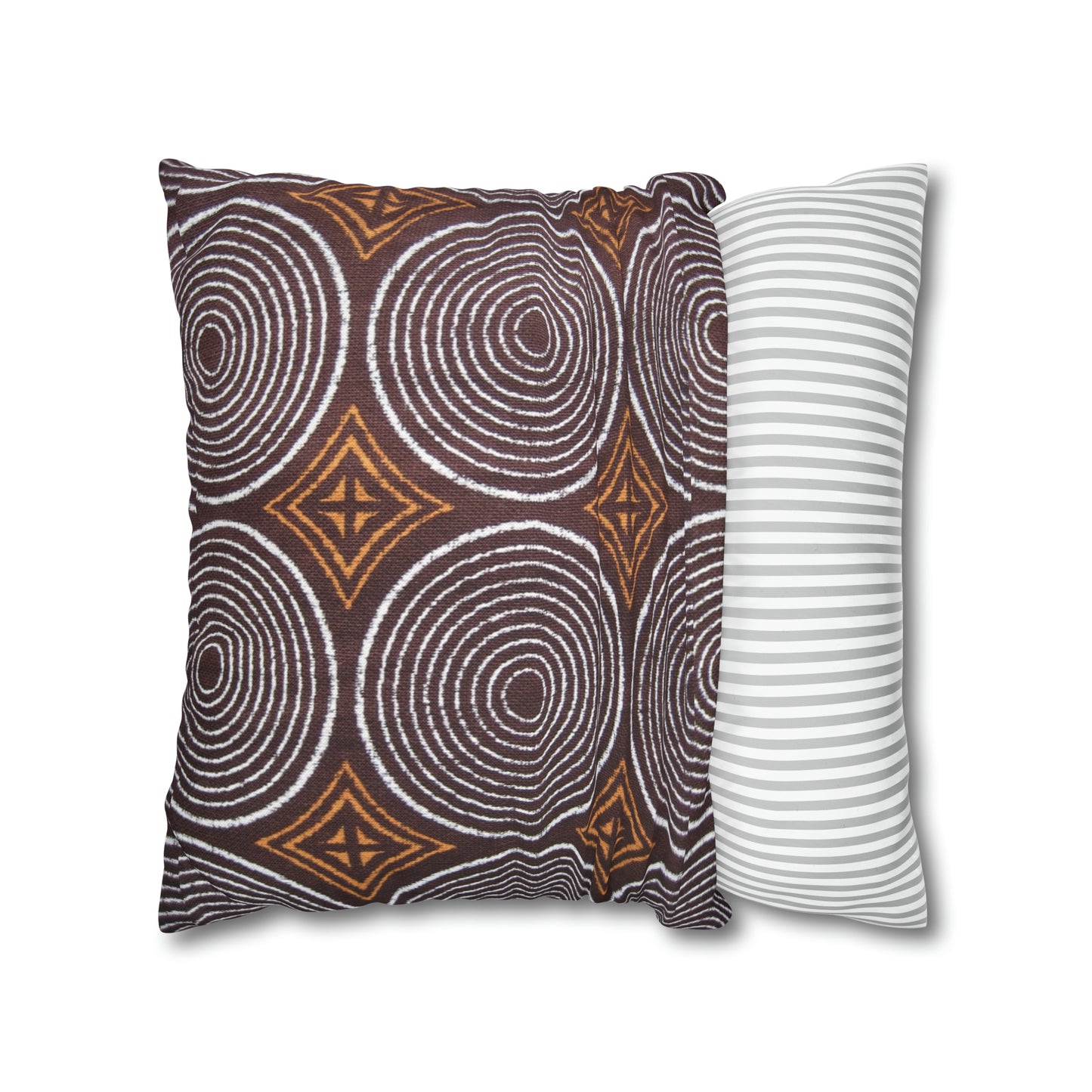 Freedom Culture Circle Print Square Pillow Case