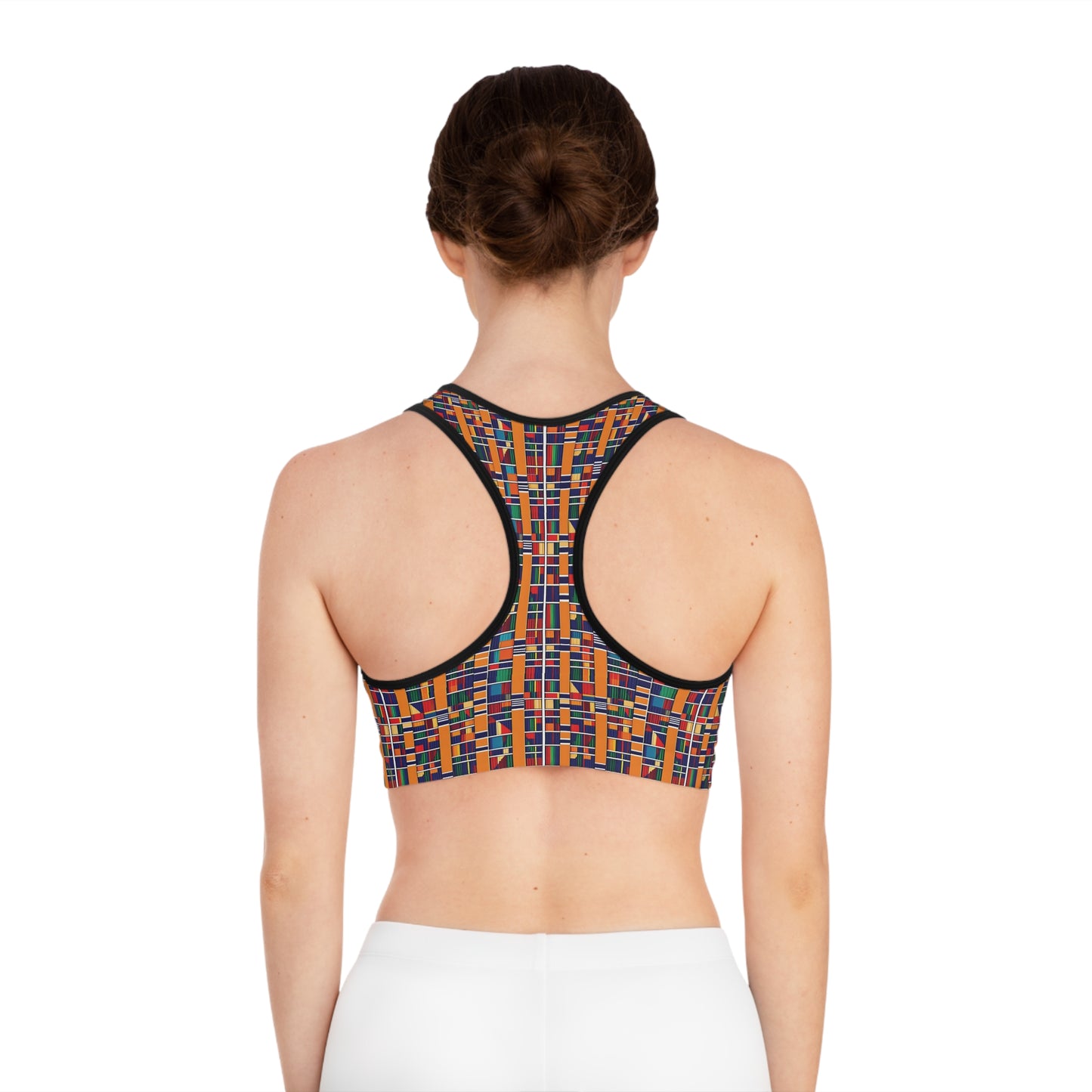 Freedom Culture (Compression Fit) Kente Print Sports Bra