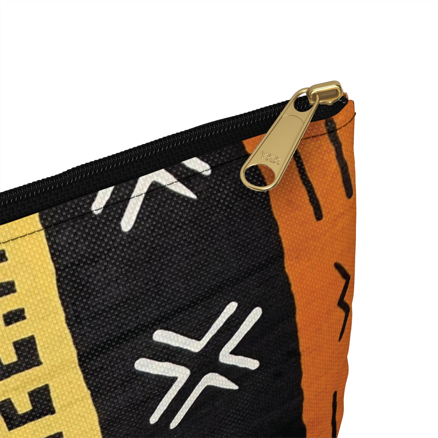 Mud Cloth Print Accessory Pouch