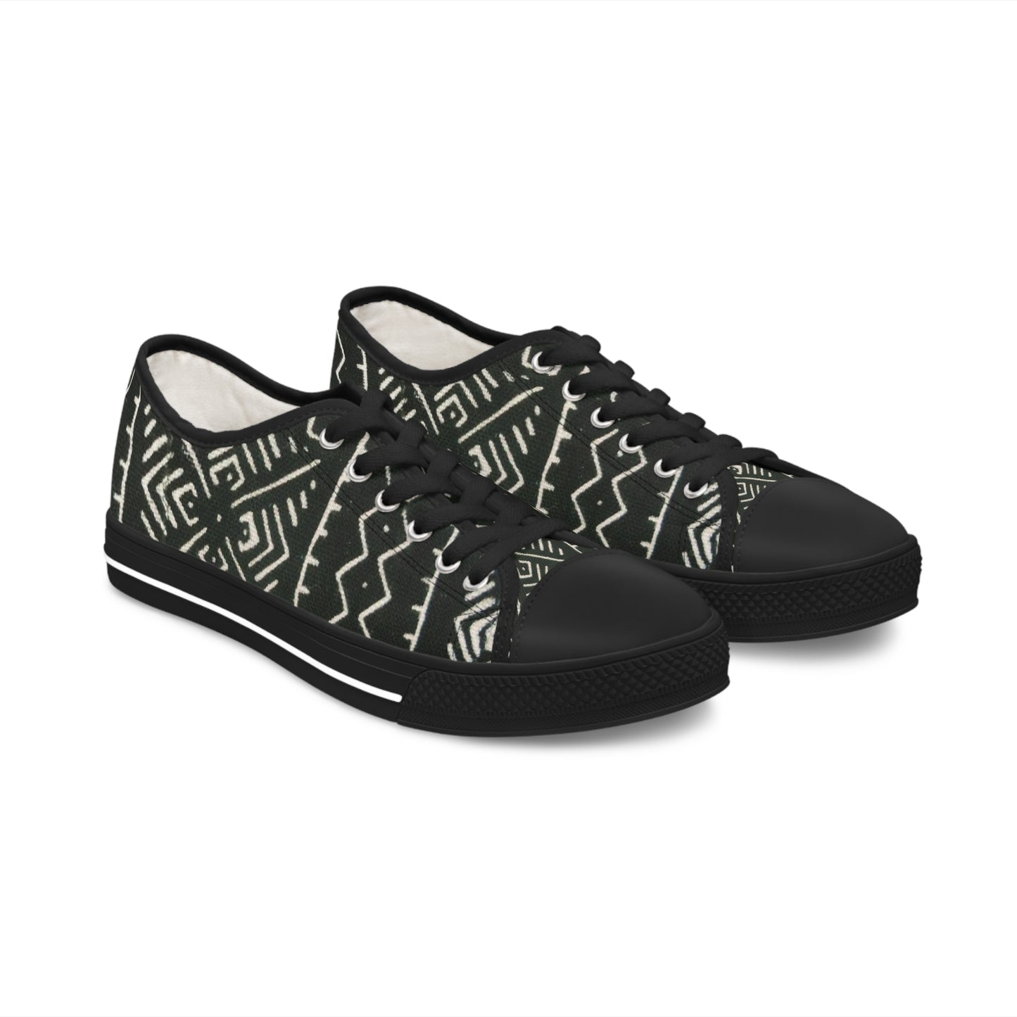 Freedom Culture Women's Low Top Mali Mud Cloth Print Sneakers