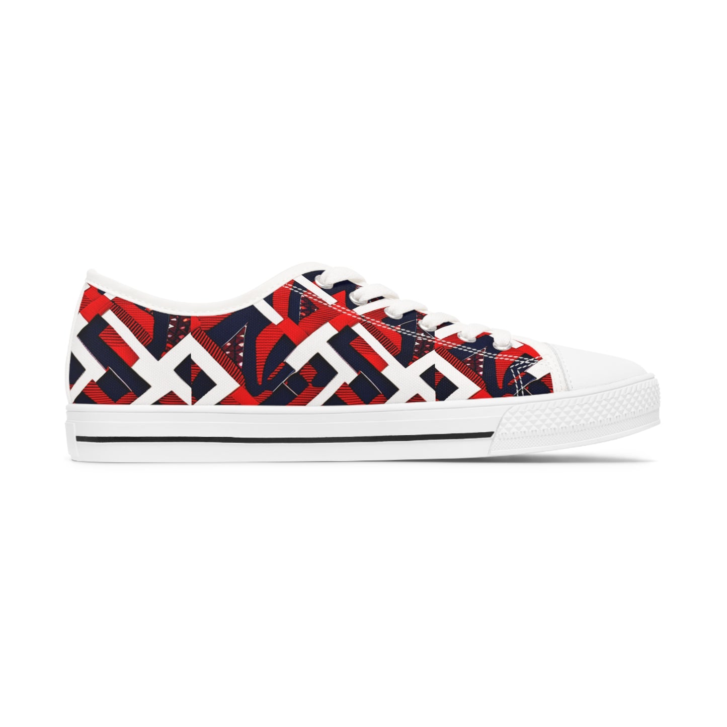 HOWARD U Freedom Culture Women's Low Top Cloth Print Sneakers