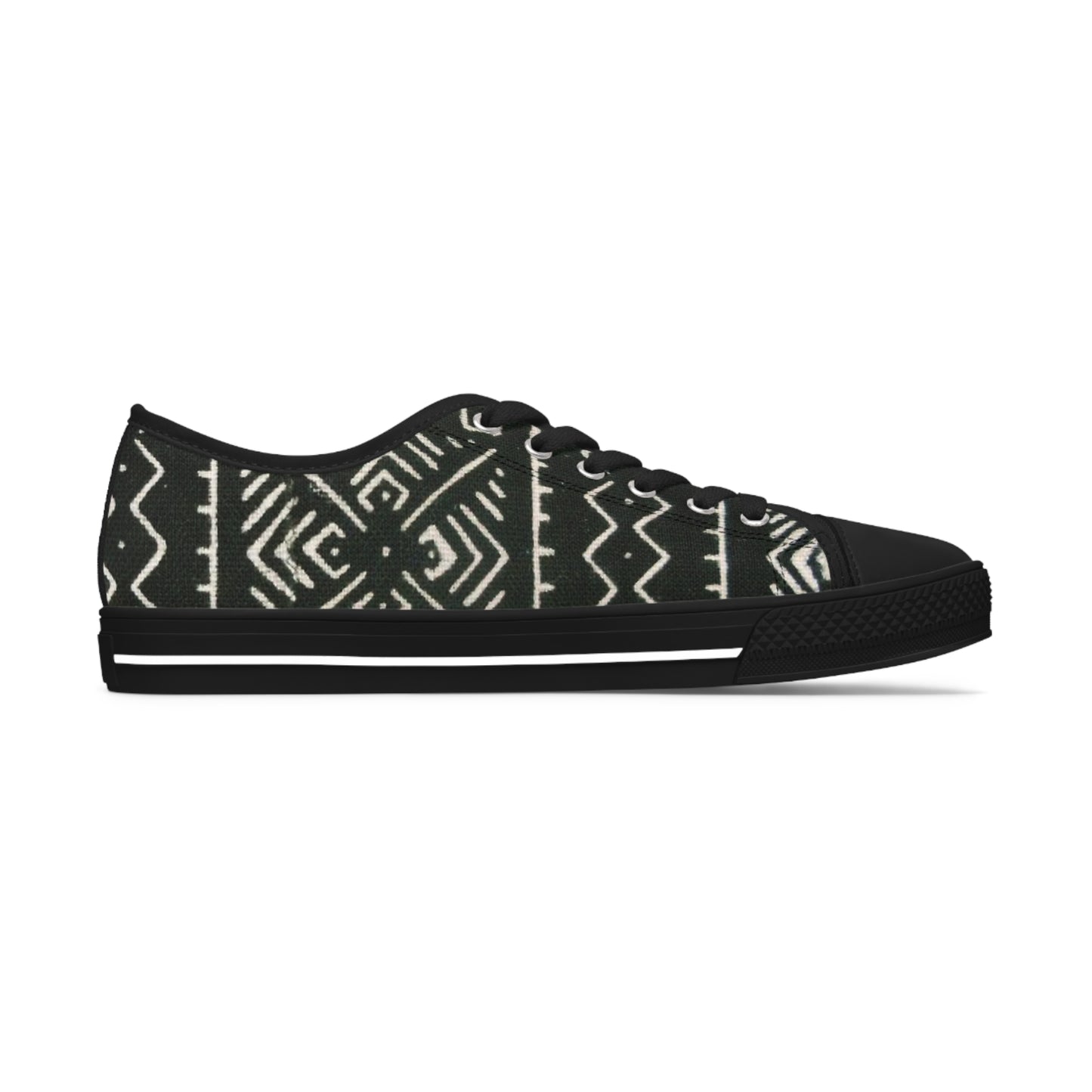 Freedom Culture Women's Low Top Mali Mud Cloth Print Sneakers