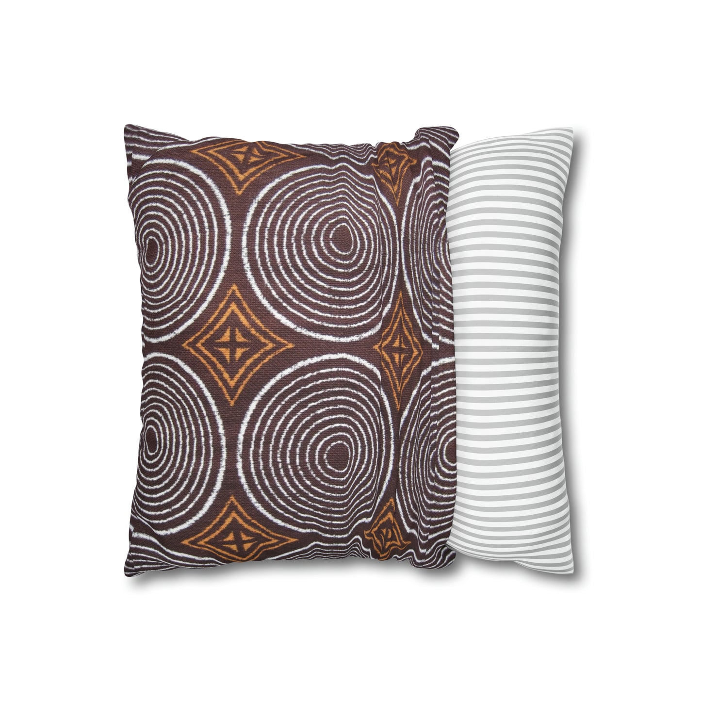 Freedom Culture Circle Print Square Pillow Case