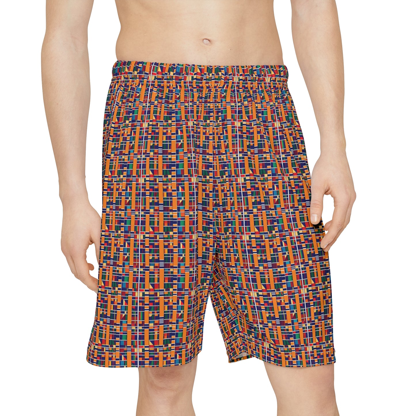 Freedom Culture Men’s Kente Print Sports Shorts