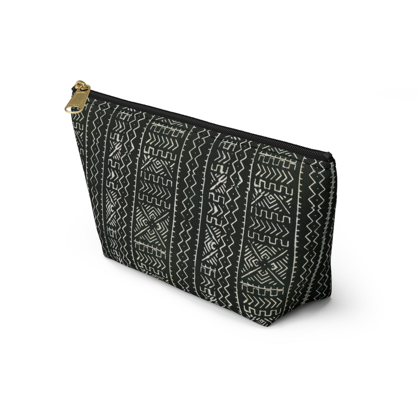 Mali Mud Cloth Print Accessory Pouch w T-bottom