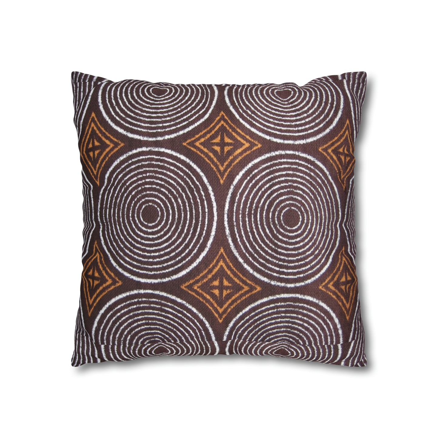 Freedom Culture Circle Print Square Pillow Case