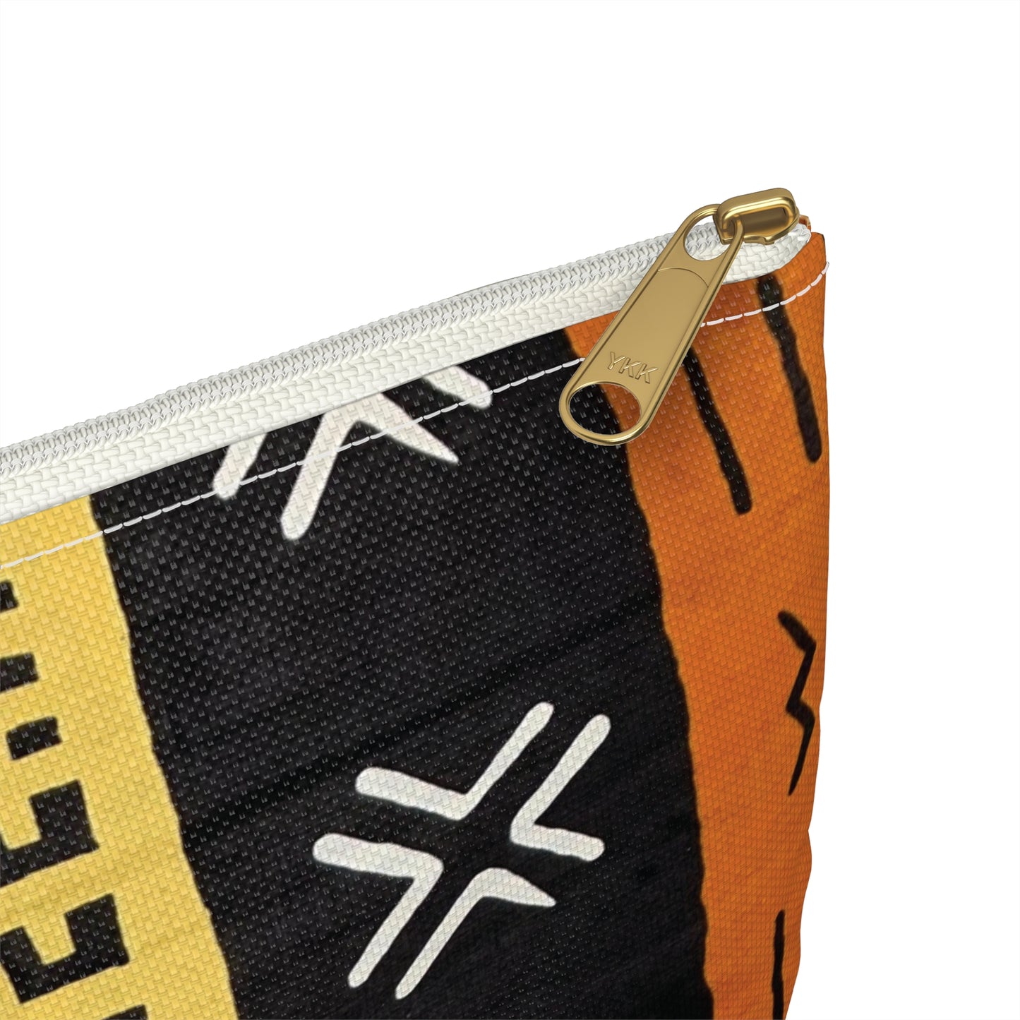 Mud Cloth Print Accessory Pouch